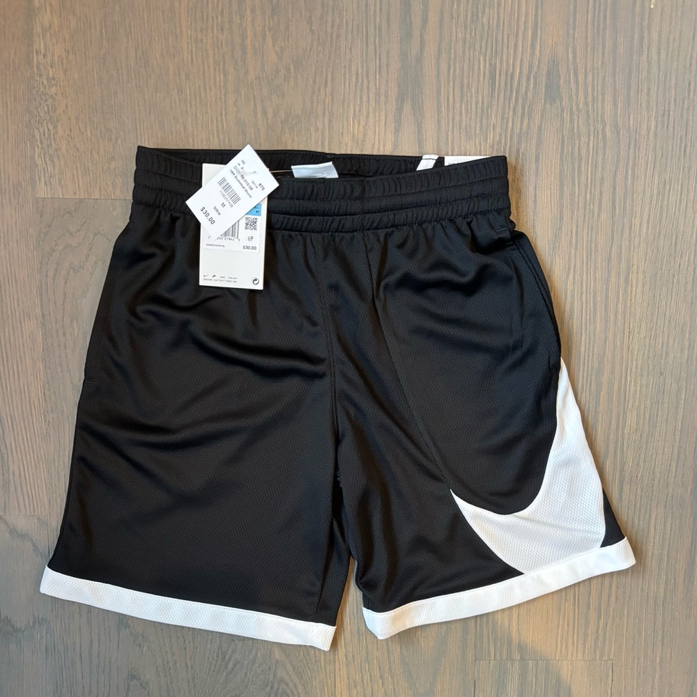 Nike Black Shorts with White Details